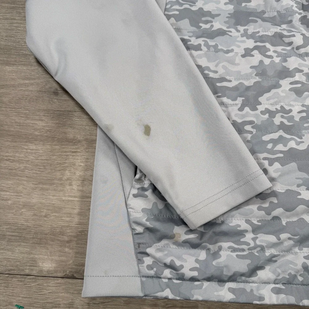 Peter Millar Camo Hyperlight Merge Hybrid Jacket Gray Full Zip Men's XL READ